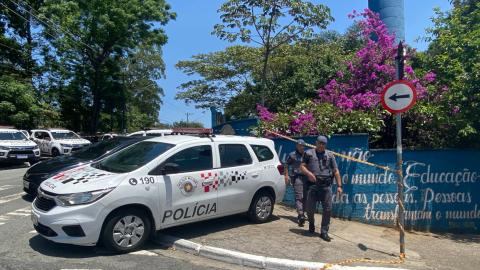 Imagen referencial de un vehículo oficial de la policía de Sao Paulo, Brasil, octubre de 2023.