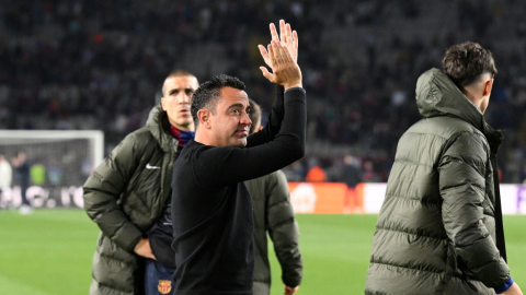 Xavi Hernández, tras un partido con el FC Barcelona, el pasado 16 de abril de 2024.