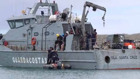 La Lancha Guardacostas “Isla 
Santa Cruz” de la Armada del Ecuador, el 26 de mayo de 2024.