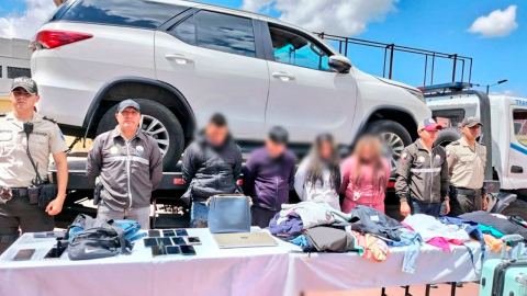 Cuatro personas fueron detenidas en Quito por un asalto en la Ruta Viva.