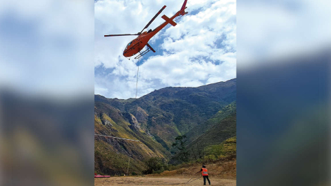 Imagen referencial de un helicóptero de Ecocopter.