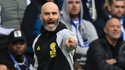 El entrenador italiano del Leicester City, Enzo Maresca, durante los cuartos de final de la FA Cup entre Chelsea y Leicester City en Stamford Bridge, en Londres, el 17 de marzo de 2024.