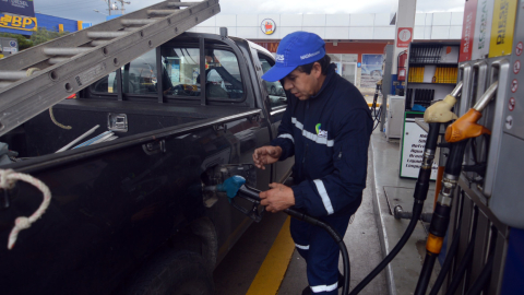 Imagen referencial de una gasolinera en Cuenca, 28 de agosto de 2023. 