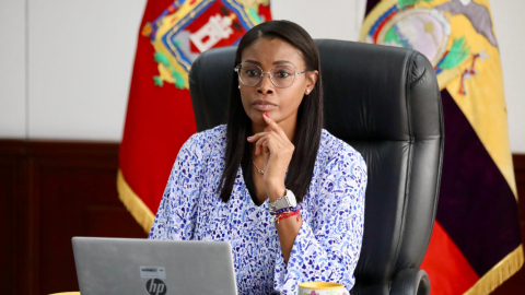 La fiscal general, Diana Salazar, durante una comparecencia virtual a la Asamblea este 5 de junio de 2024.