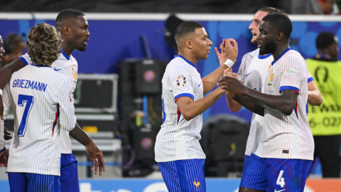 Francia celebra su gol frente a Austria este 17 de junio de 2024 por la fase de grupos de la Eurocopa.