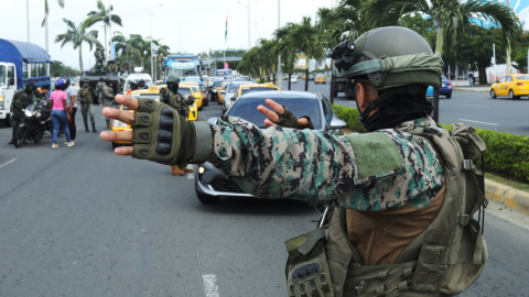 Operativo del Bloque de Seguridad en Manta, el 4 de junio de 2024.