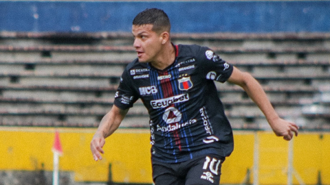 Jacobo Molina, jugador de Deportivo Quito, 16 de junio de 2024.