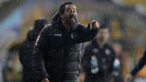 Pablo 'Vitamina' Sánchez durante un partido de Copa Libertadores con Palestino, el pasado 7 de mayo de 2024.