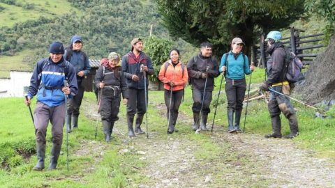 Rescate de turistas en el volcán El Altar, 17 de junio de 2024.