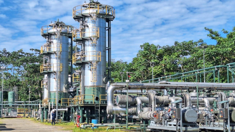 Instalaciones petroleras de campos en la Amazonía ecuatoriana. El 20 de junio de 2024.