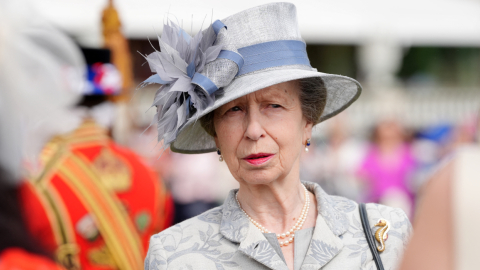 La princesa Ana durante la fiesta en el jardín en el Palacio de Buckingham, 23 de mayo de 2024.