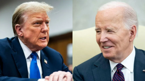 Donald Trump y Joe Biden, candidatos a la presidencia de Estados Unidos.