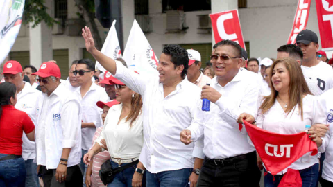 Marcha de la Central Unitaria de Trabajadores (CUT), por el día del Trabajo, 1 de mayo de 2024.