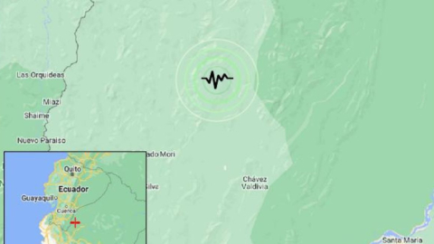 Reporte de un temblor en Zamora Chinchipe, en la Amazonía de Ecuador, el 28 de junio de 2024.