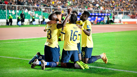 Celebración selección ecuatoriana