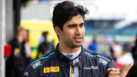 Juan Manuel Correa, durante el Gran Premio de Silverstone de la Fórmula 2, el 6 de julio de 2024.