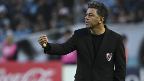 Marcelo Gallardo, durante un partido de River Plate, el 23 de octubre de 2024.