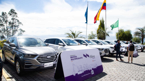 Imagen de carros de 'renting' de la marca Alivo de Mareauto, en 2024.