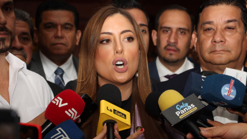 Quito, martes 16 de julio del 2024
Lucía Jaramillo, acompañada del bloque de ADN, en Rueda de Prensa sobre la creación del Frente Parlamentario en contra del tráfico ilegal de combustibles y derivados, en el Palacio Legislativo. 
Fotos :API /Rolando Enríquez