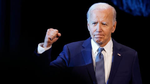 El presidente de Estados Unidos, Joe Biden, en un acto en Las Vegas el 16 de julio de 2024.