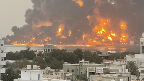 Ataque a Hodeida pro parte de Israel, el 20 de julio de 2024.