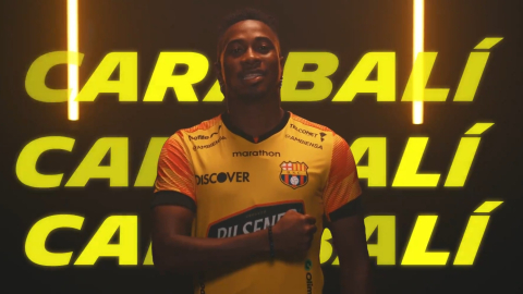 Bryan Carabalí fue presentado como nuevo refuerzo de Barcelona SC este 21 de julio de 2024.