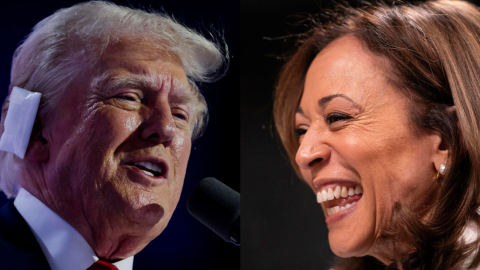 La desconocida historia de Trump, cuando donó dinero para la campaña de Kamala Harris