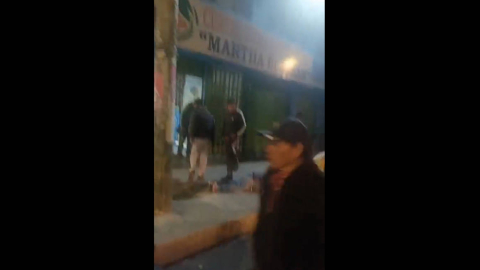 Captura de pantalla. Video de la balacera ocurrida en el sur de Quito. 27 de junio de 2024