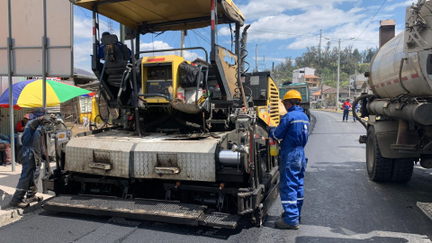 Imagen referencial de trabajadores del Ministerio de Transporte y Obras Públicas, junio de 2024.