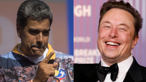 El presidente de Venezuela, Nicolás Maduro, y el CEO de Tesla Motors, Elon Musk.