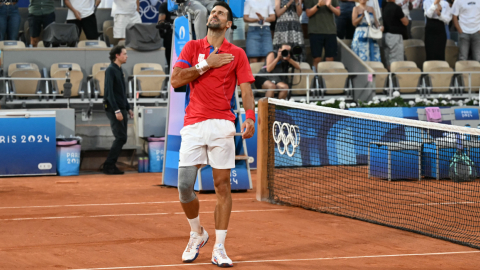 Novak Djokovic, durante los Juegos Olímpicos de París, el 2 de agosto de 2024.