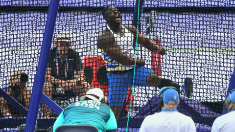 Juan Caicedo, durante su participación en los Juegos Olímpicos de París, el 5 de agosto de 2024.