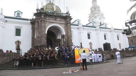 Conmemoración del Primer Grito de la Independencia, en la Plaza Grande, el 10 de agosto de 2022.