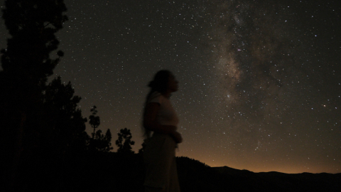 Imagen del cielo desde un mirador situado en el municipio tinerfeño de Santa Úrsula, 1 de agosto de 2024.