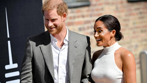 Los duques de Suxxes, el príncipe Harry y su esposa Meghan Markle.