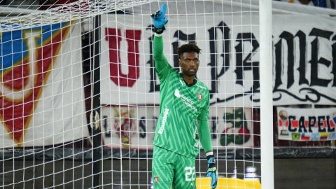 Alexander Domínguez durante un partido de LigaPro, 11 de mayo de 2024.