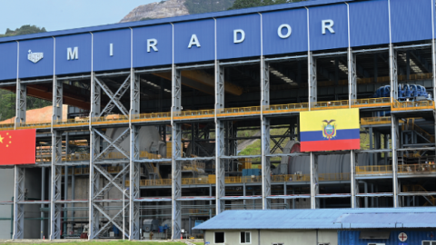 Imagen referencial de la primera fase de la mina de cobre Mirador, en Zamora Chinchipe.