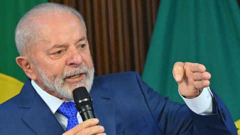 El presidente de Brasil, Luiz Inácio Lula da Silva, habla durante una reunión ministerial, en el Palacio del Planalto, en Brasilia (Brasil), el 8 de agosto de 2024.