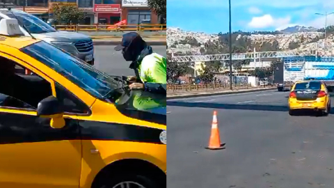 Agente de tránsito fue embestido por un taxi en Quito