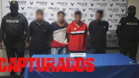 Cuatro hombres, entre ellos dos menores de edad, fueron detenidos acusados de secuestro.