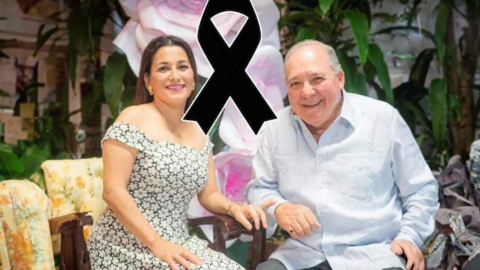 Héctor Enrique Zambrano Loor y su esposa