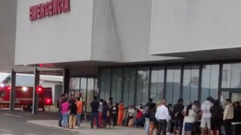 Área de emergencia del Hospital del IESS en Manta, Manabí.