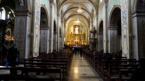 Imagen referencial de la iglesia de San Agustín, en Quito, en febrero de 2023.