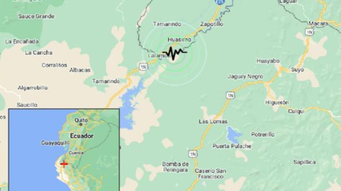 Reporte de un temblor en la frontera Ecuador-Perú, el 28 de agosto de 2024.