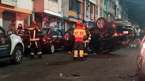 Una persona fallecida por fuerte choque en Solanda, en el sur de Quito