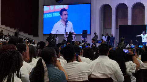 El presidente Daniel Noboa en Guayaquil