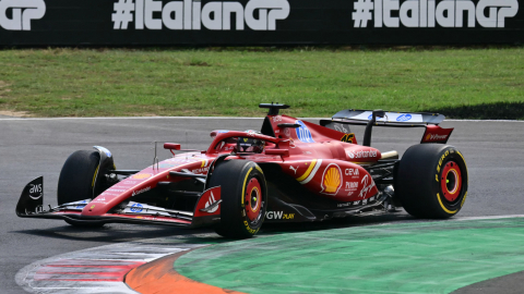 El piloto de Ferrari, Charles Leclerc, durante el Gran Premio de Italia de la Fórmula 1, el 1 de septiembre de 2023.