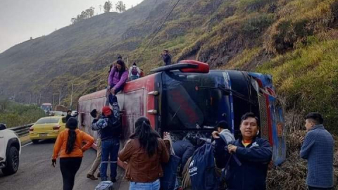 accidente de tránsito Ambato