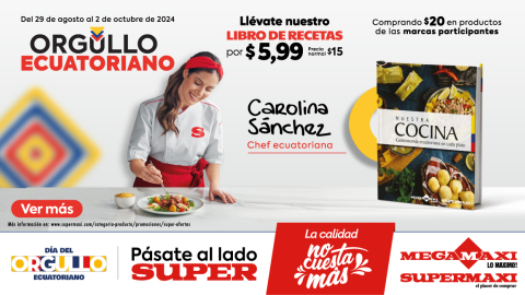 Campaña Super oferta Ecuador de Supermaxi.