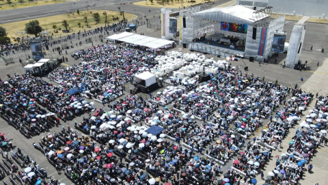 Misa de clausura del Congreso Eucarístico, el 15 de septiembre de 2024, en Quito.